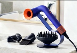 Professional Ionic Hair Dryer Curved Tube Design Electric Plastic Salon Hair Dryer Concentrator